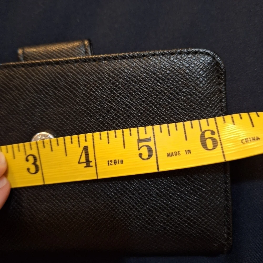 Nautica Black Textured Wallet with Snap Closure RFID Protection
